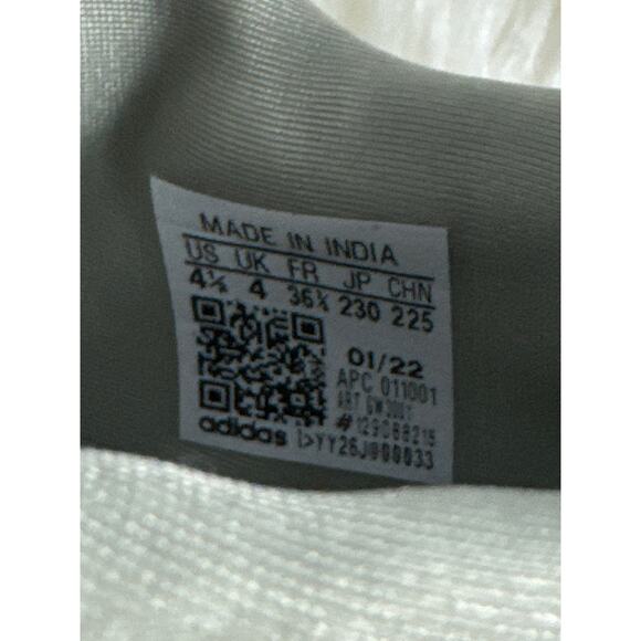 Adidas Gray Sneakers Women or Youth size 4.5 Gray White Unisex - Picture 10 of 10